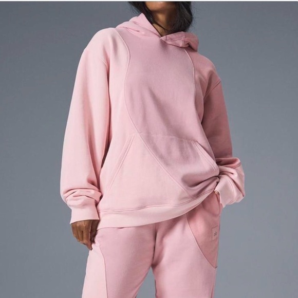 Alo Yoga Make Waves Pink Hoodie - Picture 1 of 2